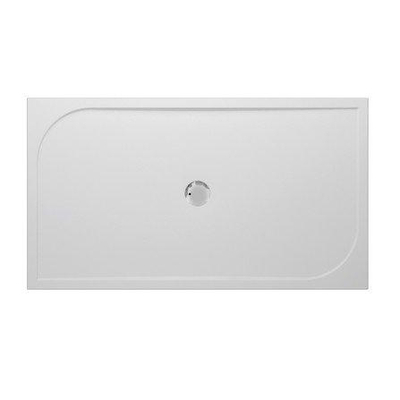 GO par Van Marcke bac de douche polybéton gelcoat 160x90x3cm rectangulaire évacuation D90mm sans pieds blanc