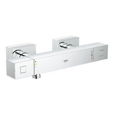 Grohe Cube Douchekraan - thermostatisch - met koppelingen - chroom