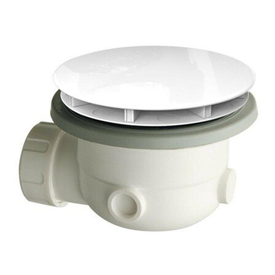 Xenz Bonde de receveur de douche 90 mm blanc brillant