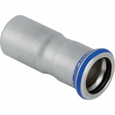 Geberit Mapress persfitting - inox - water - reductie - met insteekbuis - 18-15