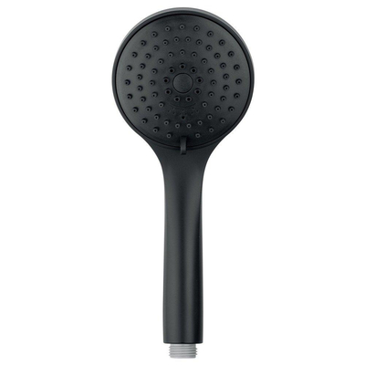 Nemo Spring Nero handdouche - 3 Jets - diameter 100mm - anti-kalk - rond - 10cm antikalk - mat zwart
