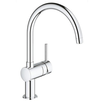 GROHE Minta Mitigeur de cuisine - haut - bec rond pivotant - chrome