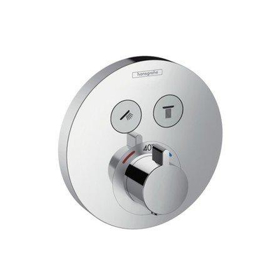 Hansgrohe ShowerSelect S Ensemble de finition pour robinet encastré thermostatique avec inverseur pour 2 fonctions de douche chrome