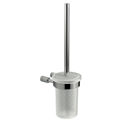 Nemo Spring Tilde Brosse WC avec verre 38x10x14cm Nickel brossé