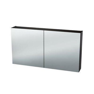Nemo Spring Nebulo spiegelkast - 120x65x17.8cm - 2 deuren glazen leggers - met stopcontact - Minnesota Chocolat