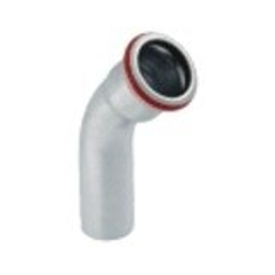 Geberit Mapress Bocht - 45 graden verzinkt - met mof/spie - 22mm