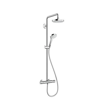 Hansgrohe Croma Select S Regendoucheset - ecosmart - hoofddouche 18cm - thermostatisch - wit/chroom