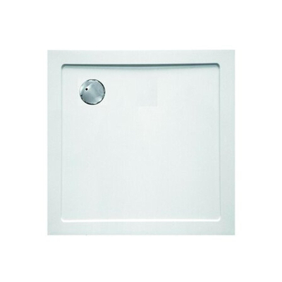 GO by Van Marcke Helion Receveur de douche 90x90x3.5cm Carré vidage 90mm Composite sans pieds Blanc