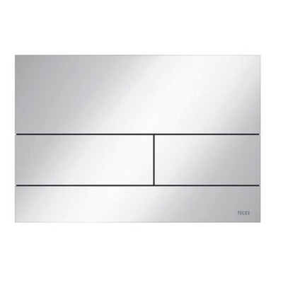 Tece square ii panneau de commande à double technologie affleurante avec cadre de montage métal blanc brillant