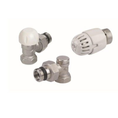 Go by Van Marcke tête thermostatique de radiateur - M30 x 15 - avec capteur à liquide - raccord coudé 12 F - blanc