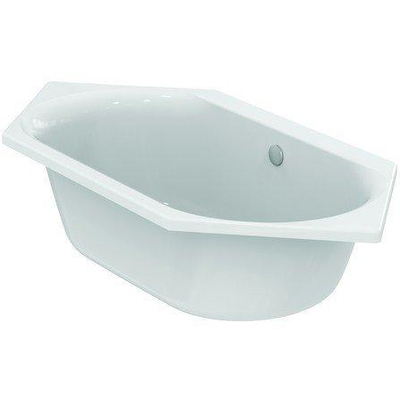 Ideal Standard Connect Air baignoire encastrée duo 190x90cm acrylique hexagonale blanche sans jeu de pieds