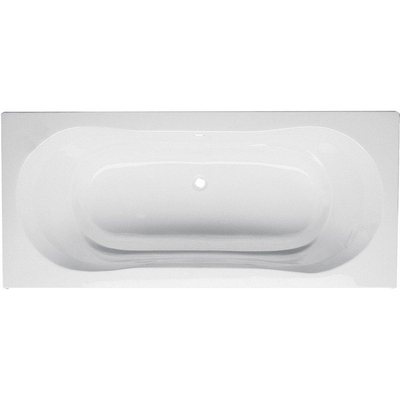 GO by Van Marcke Jersey baignoire encastrable - 180x80cm - côté de dos ergonomique biseauté - incl. pieds - Acrylique - blanc brillant