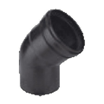 Burgerhout luchttoevoerbocht Ø80mm 45° PP zwart