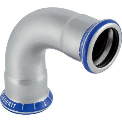 Geberit Mapress persfitting - inox - water - bocht - 90 graden FF - 28 - rvs
