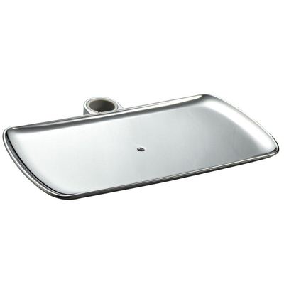 Nemo Spring zeepschaal - 11.4x21.5cm - voor douchestangen Lacco-Caluso-Poggio - 2.2cm - chroom