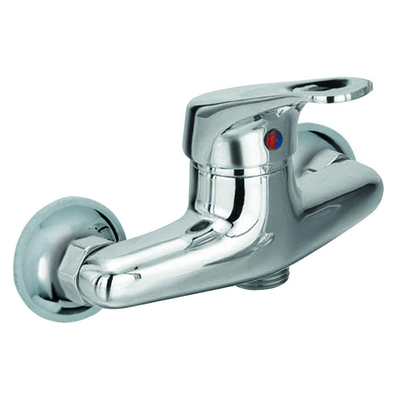 Go by Van Marcke Flow eengreepsmengkraan douche hartafstand 15 cm keramische schijven inclusief rozetten en S-koppelingen