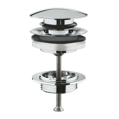 Grohe Klikwaste Afvoerplug - 5/4 inch - push-to-open - chroom