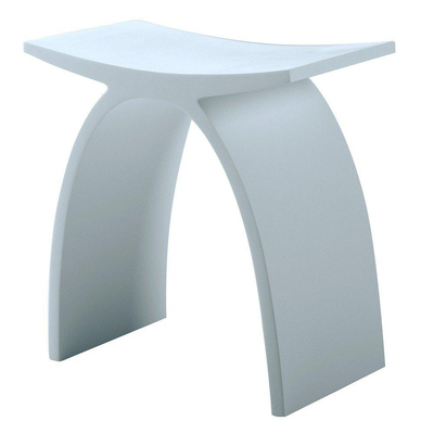 Nemo Spring Sano tabouret de douche en matériau composite minéral autoportant hauteur 430mm blanc