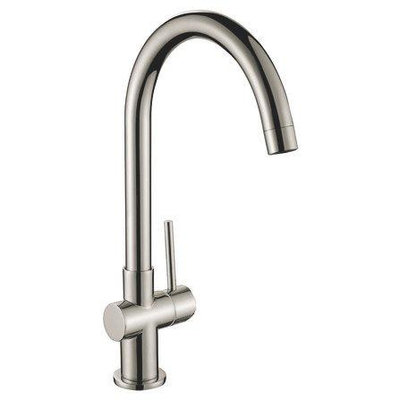 GO by Van Marcke Cocoon inox mitigeur de cuisine monocommande bec mobile disques céramiques y compris flexibles et set de fixation