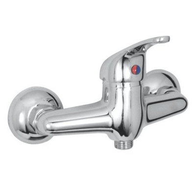 Go by Van Marcke Super mitigeur de douche monocommande entraxe 15 cm disques céramiques rosaces et raccords en S inclus