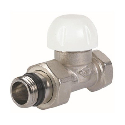 Go by Van Marcke robinet thermostatique de radiateur pour tubes en acier droit raccordement 1/2 F avec raccordement auto-étanche pièce de raccordement B