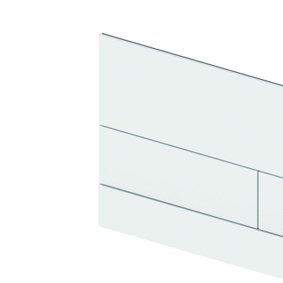 Tece TeceSquare II bedieningsplaat duospoeltechniek kleur mat wit 220 x 150 x 3 mm