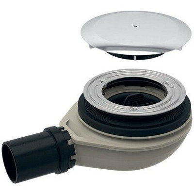 Geberit Setaplano douchebakafvoer - 40mm - met deksel waterslot - 30mm - verchroomd chroom