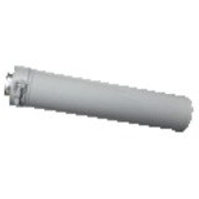 Burgerhout Concentrische verlengpijp onderdaks HR 80 125 L 1000mm met klemband wit