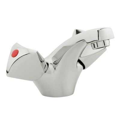 Nemo Start Riga mitigeur de lavabo à deux poignées monotrou avec bec fixe vidage avec chaîne chrome