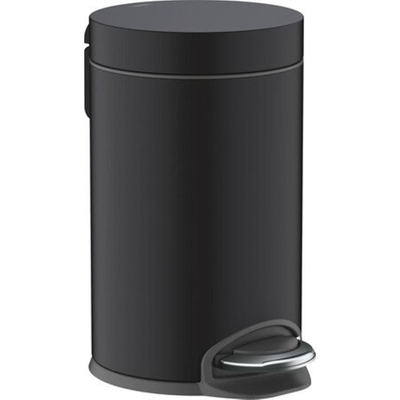 Hansgrohe Addstoris Poubelle à pédale softclose 3 litres mat noir
