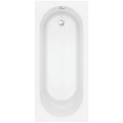 Nemo Spring Nantes baignoire encastrée mono vidage D52 170x75x40cm 185L avec jeu de pieds acrylique blanc