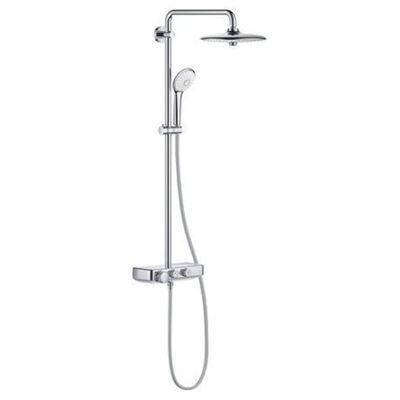 GROHE Euphoria smartcontrol Ensemble de douche pluie apparent - pomme de douche ronde 26cm - 2 fonctions - douchette ronde - chrome
