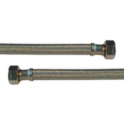Go by Van Marcke flexible d'alimentation eau 1/2F écrou x 1/2F écrou 30 cm inox Ø13
