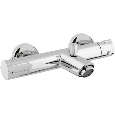 Go by Van Marcke Mélangeur baignoire - thermostatique - économie d'eau - entraxe 15cm - blocage de sécurité - disques en céramique - rosaces - raccords S - chrome