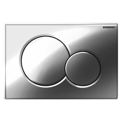Geberit Sigma01 bedieningsplaat - 2-toets spoeling - ronde knoppen - dualflush - glans chroom