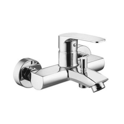 Go by Van Marcke Lena robinet de baignoire et de douche mélangeur 2 trous apparent avec inverseur chromé