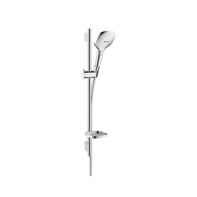 Hansgrohe Raindance Select E Doucheset - 120 - 3jet - met Unica - glijstang 65 cm en zeepschaal - hoogglans chroom