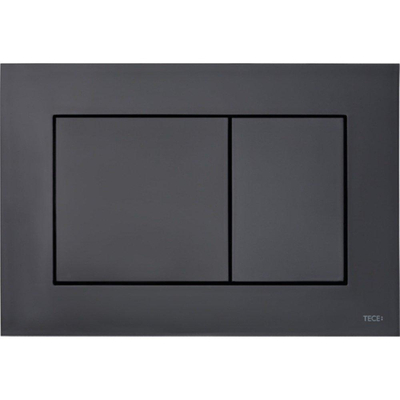 Tece TeceNow bedieningsplaat kunststof duospoeltechniek bediening voor of bovenzijde 220x150x5 mm kleur zwart mat
