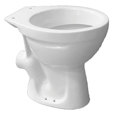 Go by Van Marcke cuvette WC au sol 47,6x35,7x39,1cm porcelaine blanc évacuation murale sans abattant