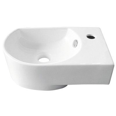 Nemo Go Flexy Set lave-mains droite 41x27x142cm avec robinet et siphon porcelaine blanc