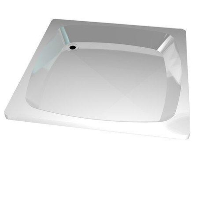 Go By Van Marcke Receveur de douche Acrylique blanc 80x80x15cm couleur stable conserve une brillance intacte insonorisant facile à nettoyer
