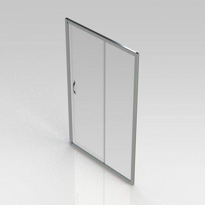 GO by Van Marcke Belo schuifdeur 120x190cm 6mm easy clean glas profielen aluminium verchroomd regelbaar 1160-1210mm