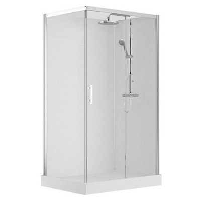 Nemo Spring Vidrio Douchecabine rechts - 120x90cm - schuifdeur - vaste wanden - veiligheidsglas