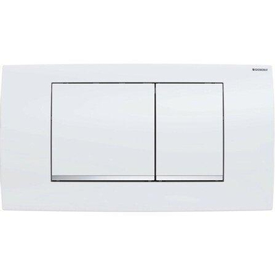Geberit Twinline bedieningplaat 2-toets spoeling frontbediening - voor toilet - 34x18.5cm - dualflush - wit