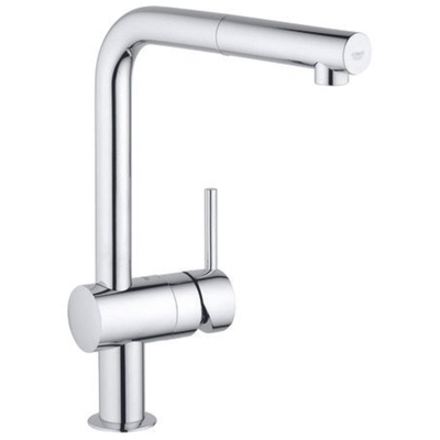 Grohe Minta Keukenkraan - hoog - draaibare L uitloop - chroom