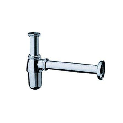 Hansgrohe Bekersifon 5/4 met muurbuis - met rozet - hoogglans chroom