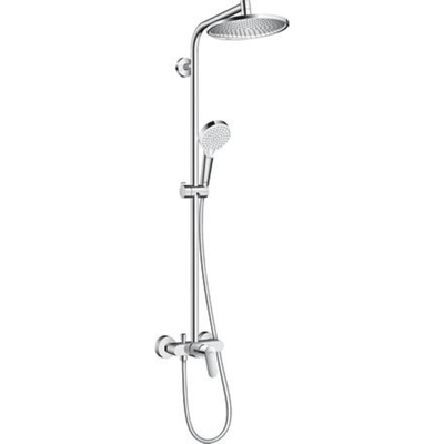 Hansgrohe Crometta S 240 Showerpipe avec robinet de douche 1 jet chromé