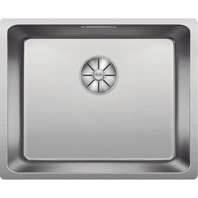 Blanco Andano 500 U évier encastré sous plan acier inoxydable satiné avec bonde manuelle dimension intérieure 500x400 mm x 190 mm meuble sous-évier 60cm