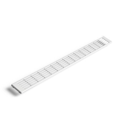 Grille supérieure Henrad pour radiateur 50x6.3cm type 11 Acier Blanc Brillant