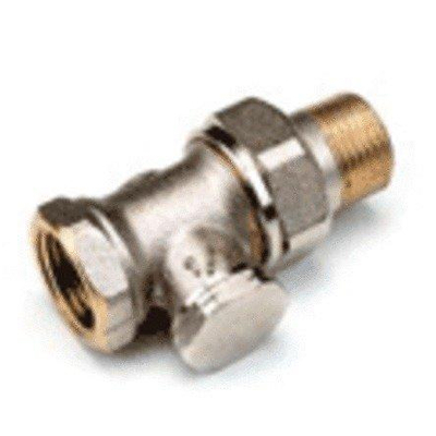Comap Sar vanne de pied nickelée droite 3/8 Kvs = 1,55 m3/h